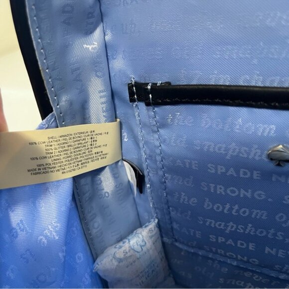 Rare 🔥 Kate Spade Bag Piano Leather Glitter Clutch Shoulder Jazz Things Up - Picture 13 of 15